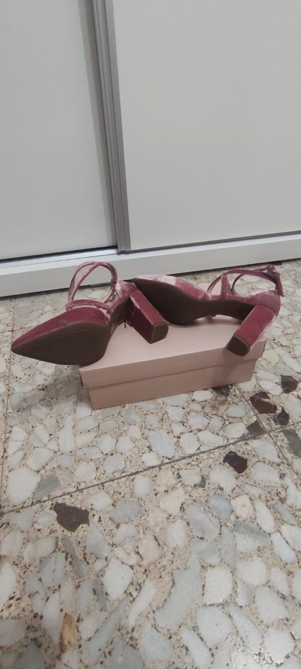 Zapatos novia terciopelo rosa