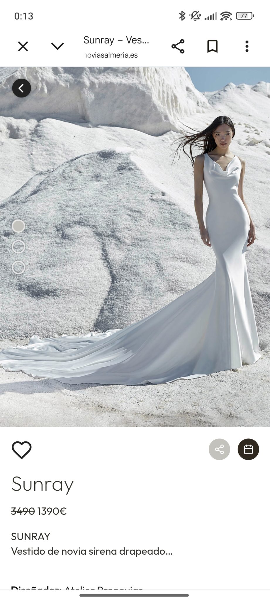 Vestido pronovias atelier modelo sunray Vestido pronovias atelier modelo sunray