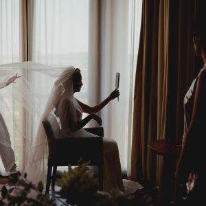 Velo de novia doble faz Carmen Maria Mayz