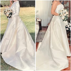 Vestido de novia dos piezas