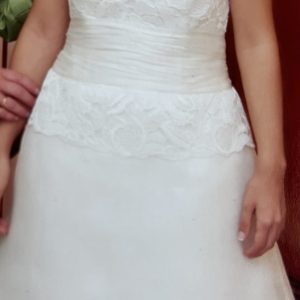 Vestido y velo de novia Rosa Clara Vestido y velo de novia Rosa Clara