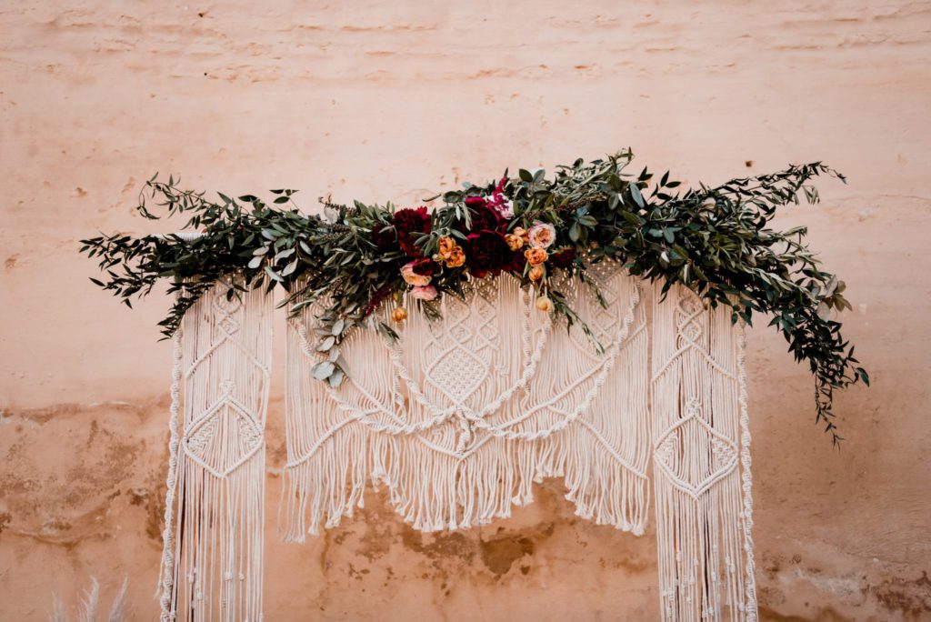 Altar boda macramé modelo Sevilla Altar boda macramé modelo Sevilla