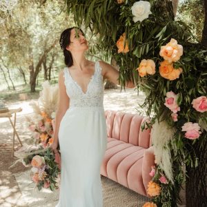 Vestido novia colección St Patrick escote pico Vestido novia colección St Patrick escote pico