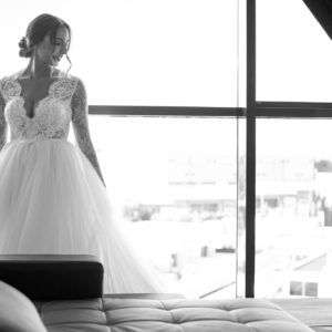 Vestido rosa clara