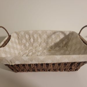 Cesta mimbre marrón