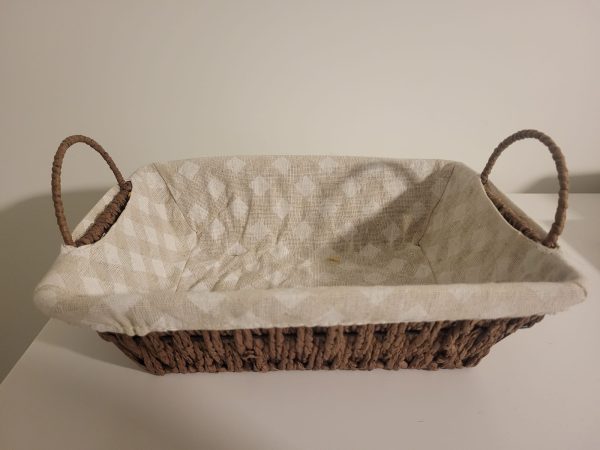 Cesta mimbre marrón