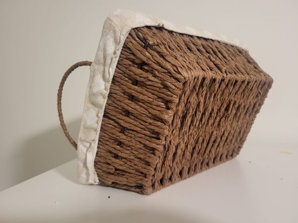 Cesta mimbre marrón