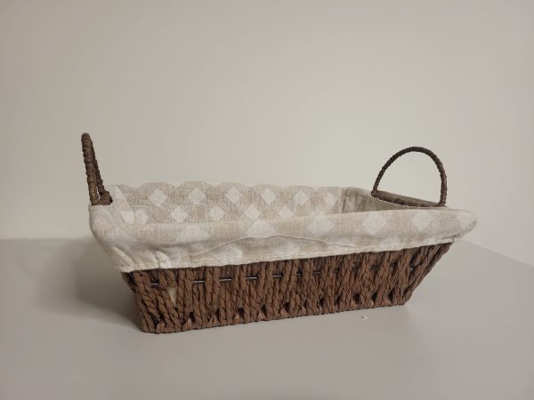 Cesta mimbre marrón