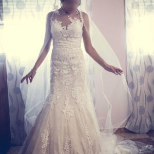 Vestido de novia, cancán y velo Vestido de novia, cancán y velo