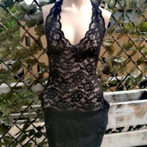 Camisón encaje negro