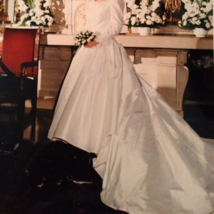 Vestido Pronovias clásico de seda salvaje