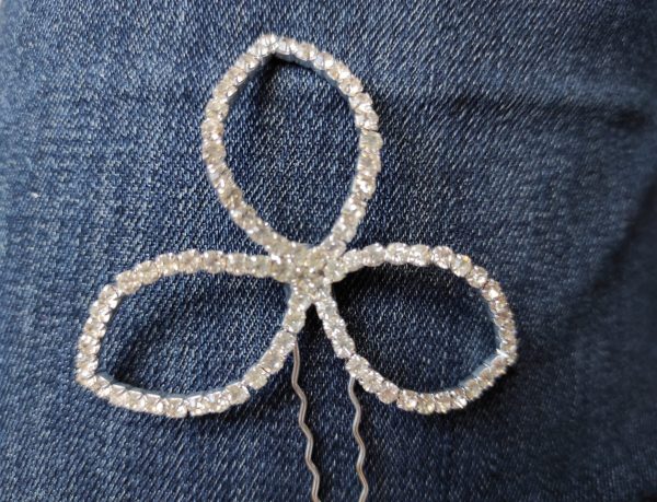 Lote pendientes, pulsera y tocado