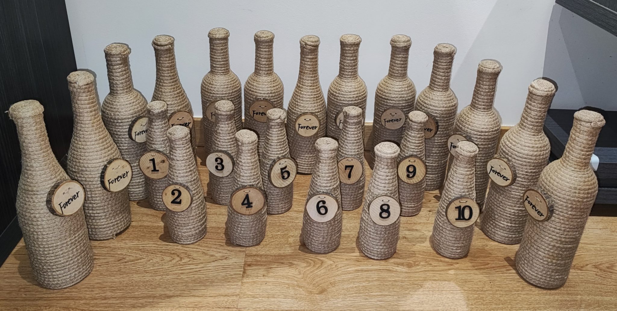 Set botellas rústicas hechas a mano Set botellas rústicas hechas a mano