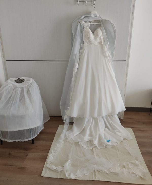 Velo novia con bordado