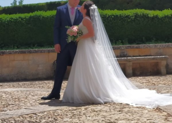 Velo novia con bordado