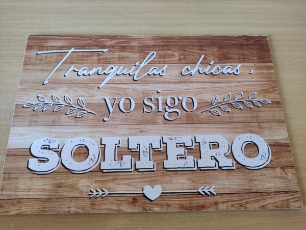 Cartel paje para boda