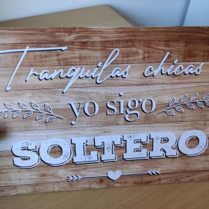 Cartel paje para boda