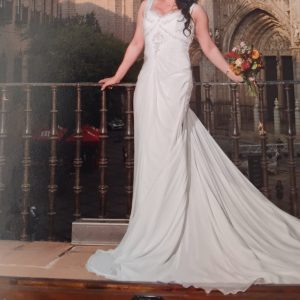 Vestido pedrería sirena