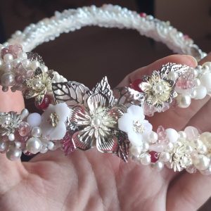 Tocado novia corona infinito