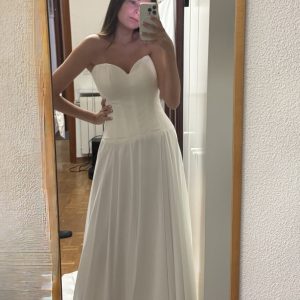 Vestido de novia palabra de honor