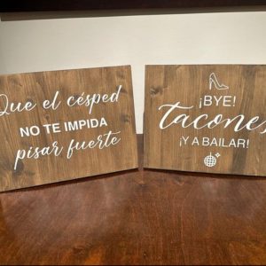 cartel alpargatas y tacones