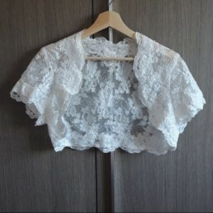 Chaqueta de novia de encaje