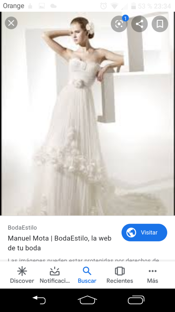 Vestido Novia Manuel Mota