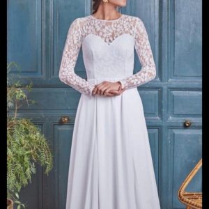 Vestido de novia puesto media hora para la firma