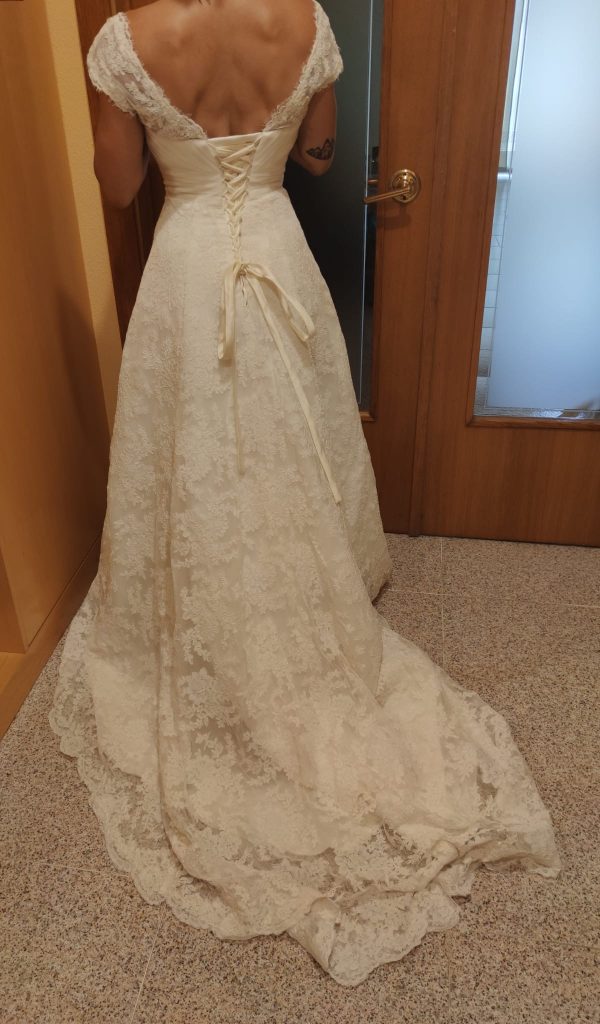 Vestido de novia con corsé