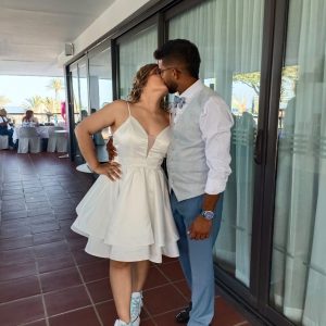 Vestido de novia fiesta