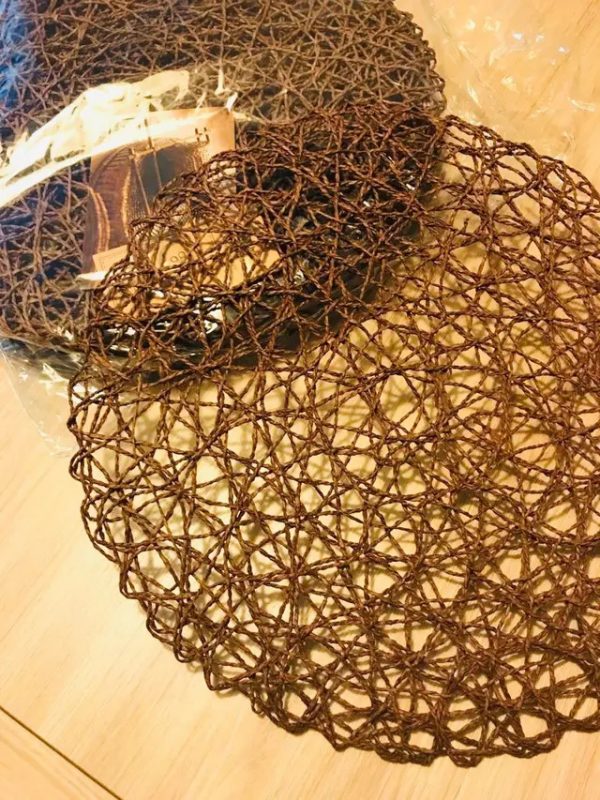 Salvamanteles individuales fibra papel natural