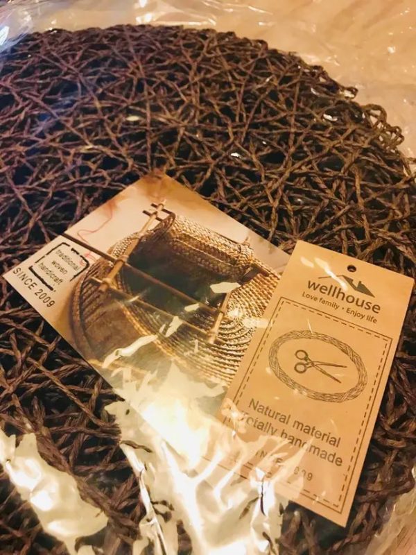 Salvamanteles individuales fibra papel natural