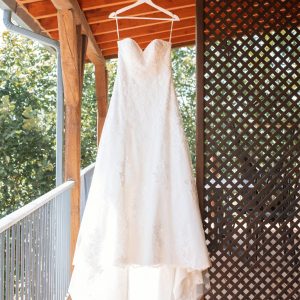 Vestido de novia rosa clara